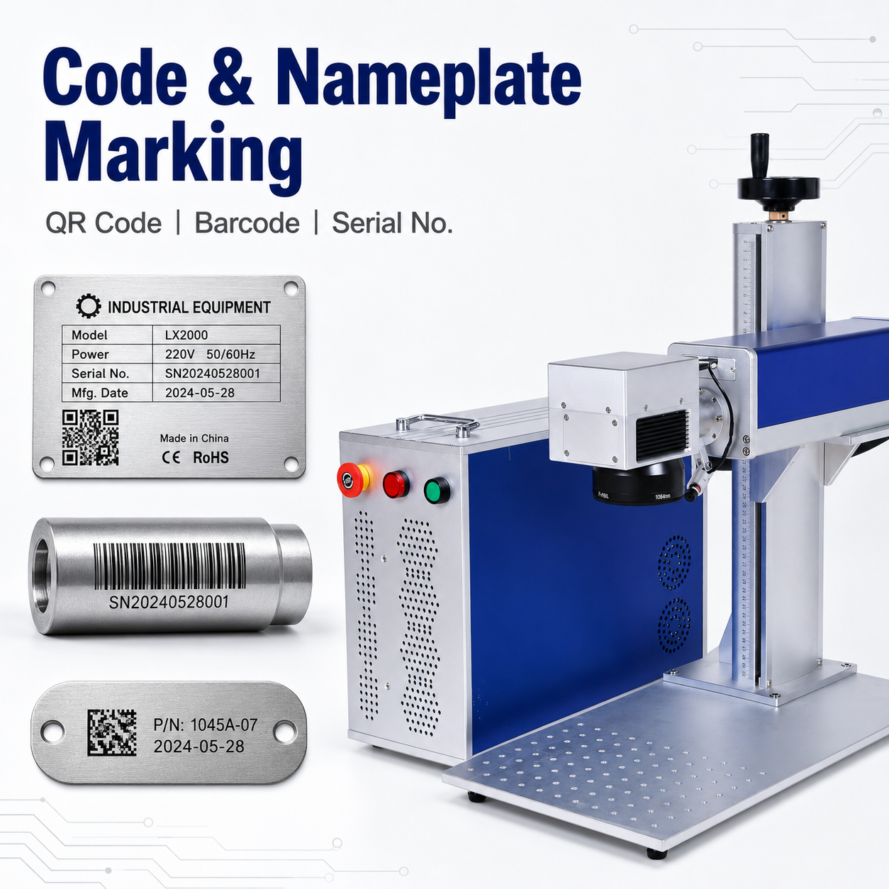 Faith 20W Fiber Laser Marking Machine for Stainless Steel Aluminum Plastic Engraving